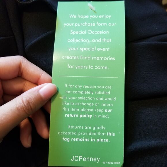 S.L. Fashions Women's Size 6 Missy Black Short Sleeve Layered Formal Dress - Picture 10 of 11